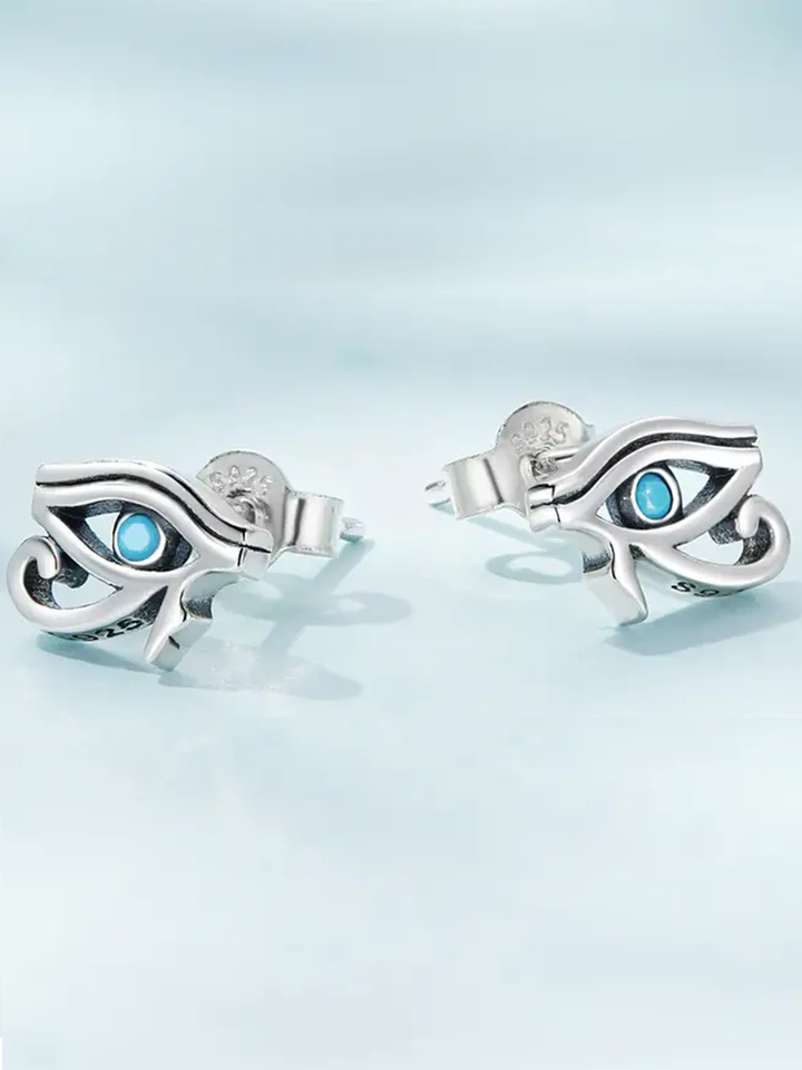 Ra's Gaze Sterling Silver Stud Earrings (SS)