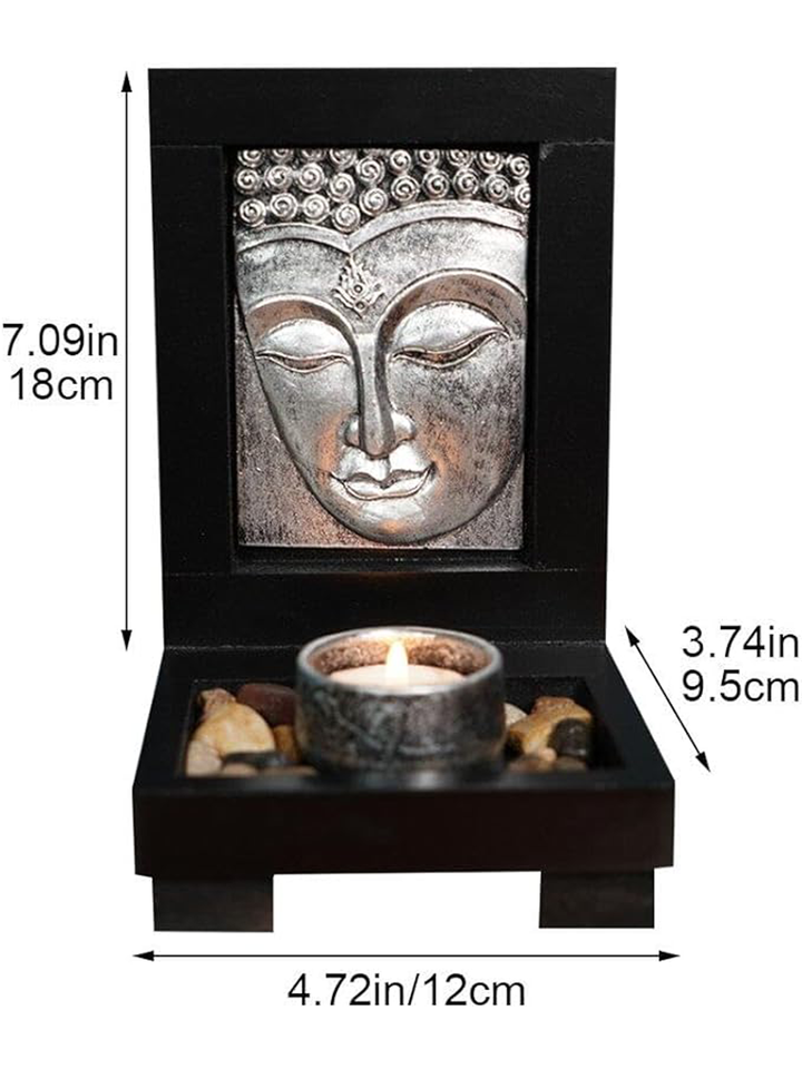 Buddha Face Candle Holder