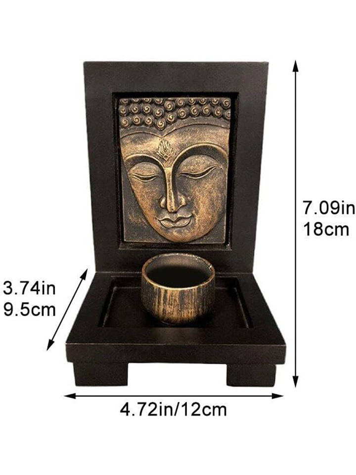 Buddha Face Candle Holder