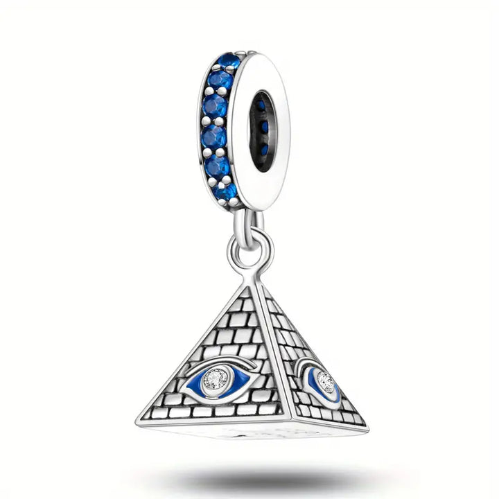 Silver-Plated White & Blue Zircon Charms Collection (SP)