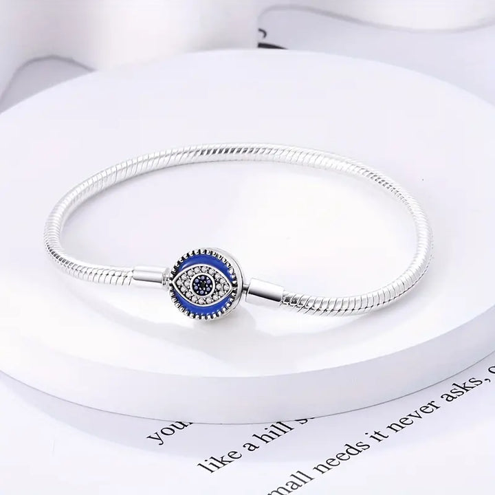 Azure Watchful Eye 925 Sterling Silver Bracelet (SS)