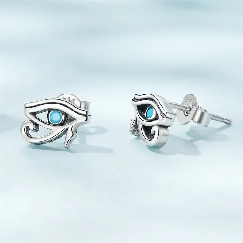 Ra's Gaze Sterling Silver Stud Earrings (SS)