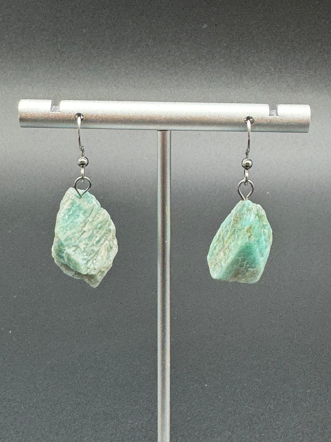 Radiant Harmony Raw Amazonite Earrings