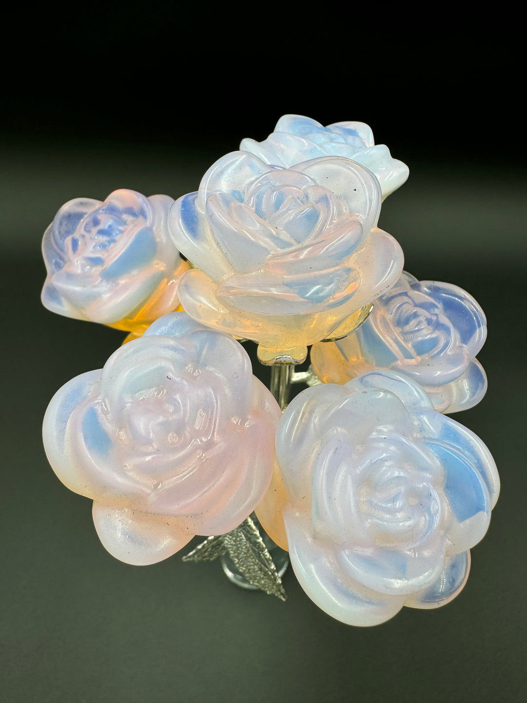 Opalite Carved Rose - Radiant Healing and Beauty