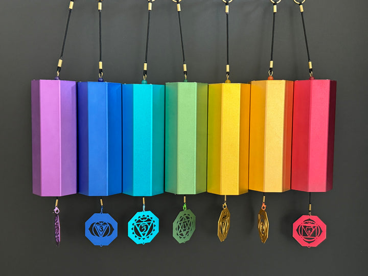 Harmonic Bliss - 7 Chakra Colored Metal Wind Chimes