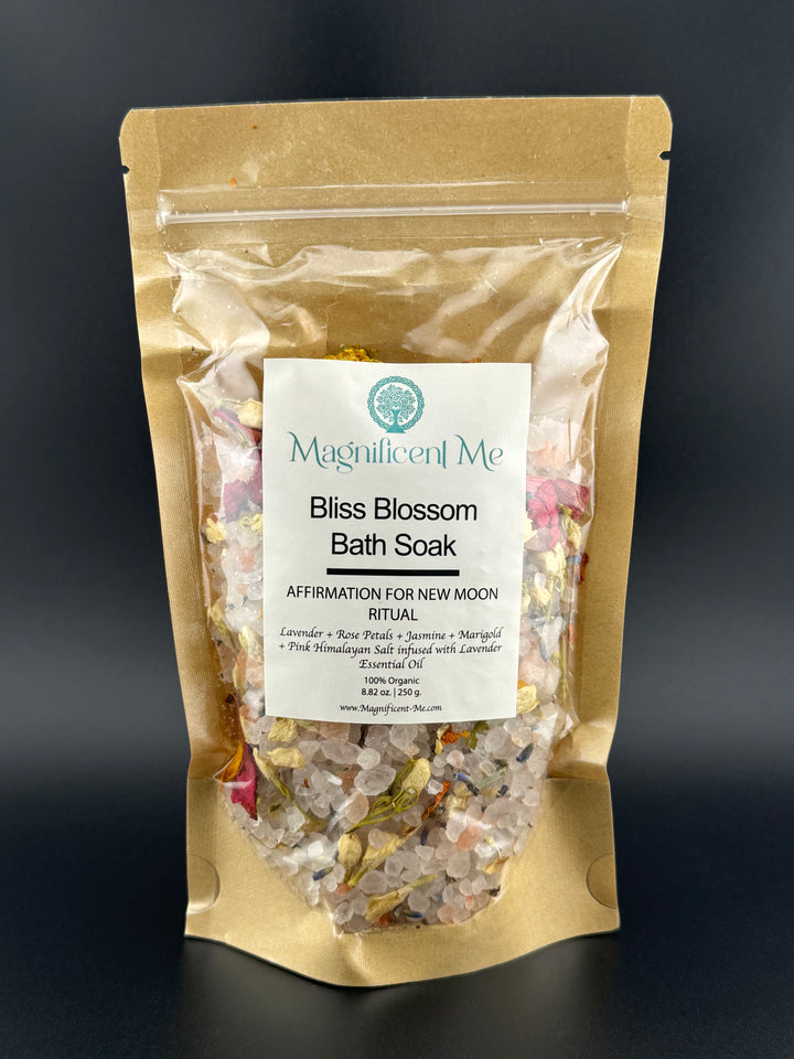 Bliss Blossom Bath Soak - Affirmation for New Moon Ritual