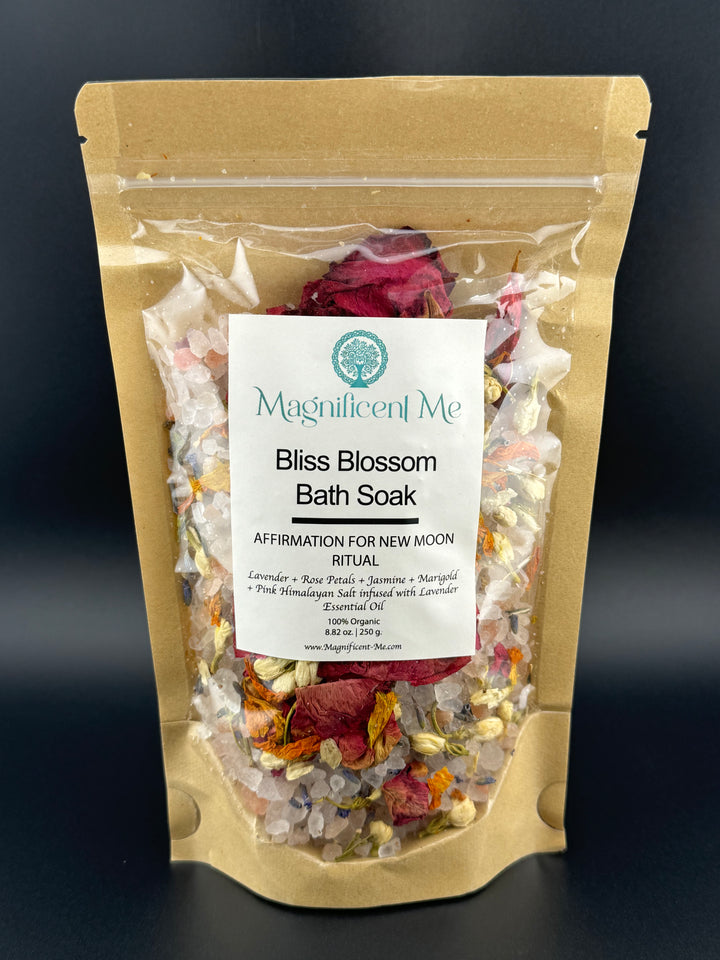 Bliss Blossom Bath Soak - Affirmation for New Moon Ritual