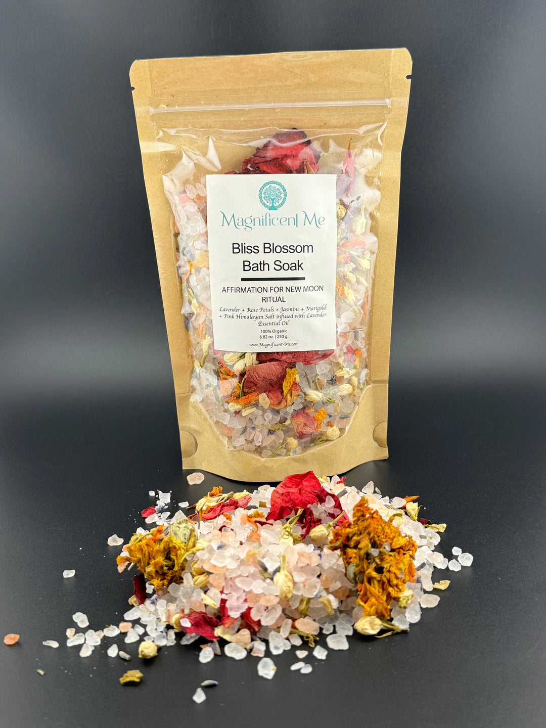 Bliss Blossom Bath Soak - Affirmation for New Moon Ritual