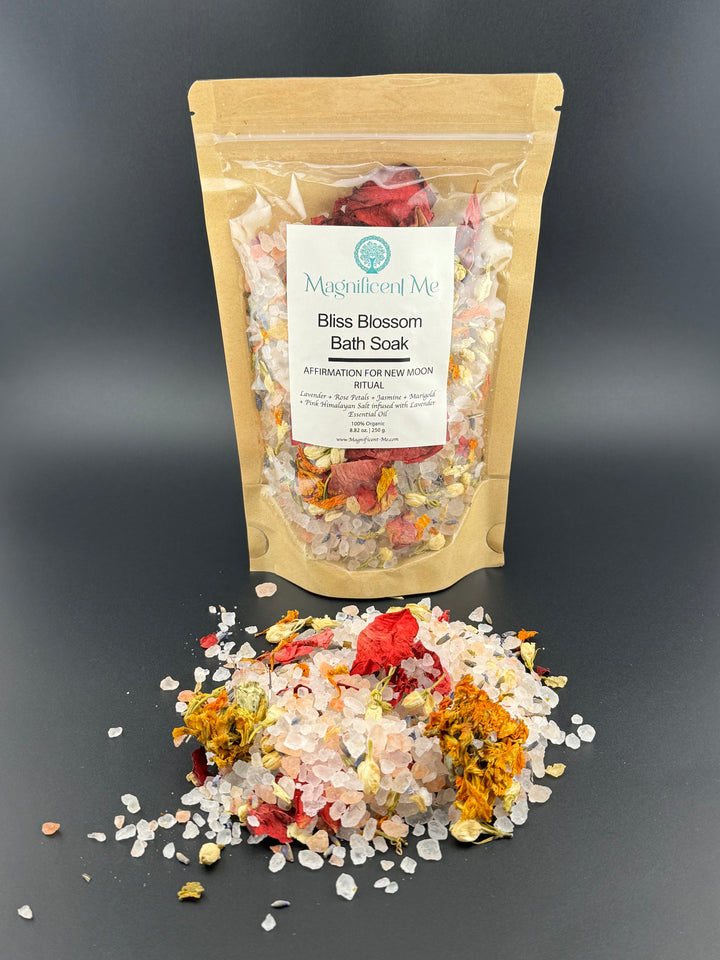 Bliss Blossom Bath Soak - Affirmation for New Moon Ritual