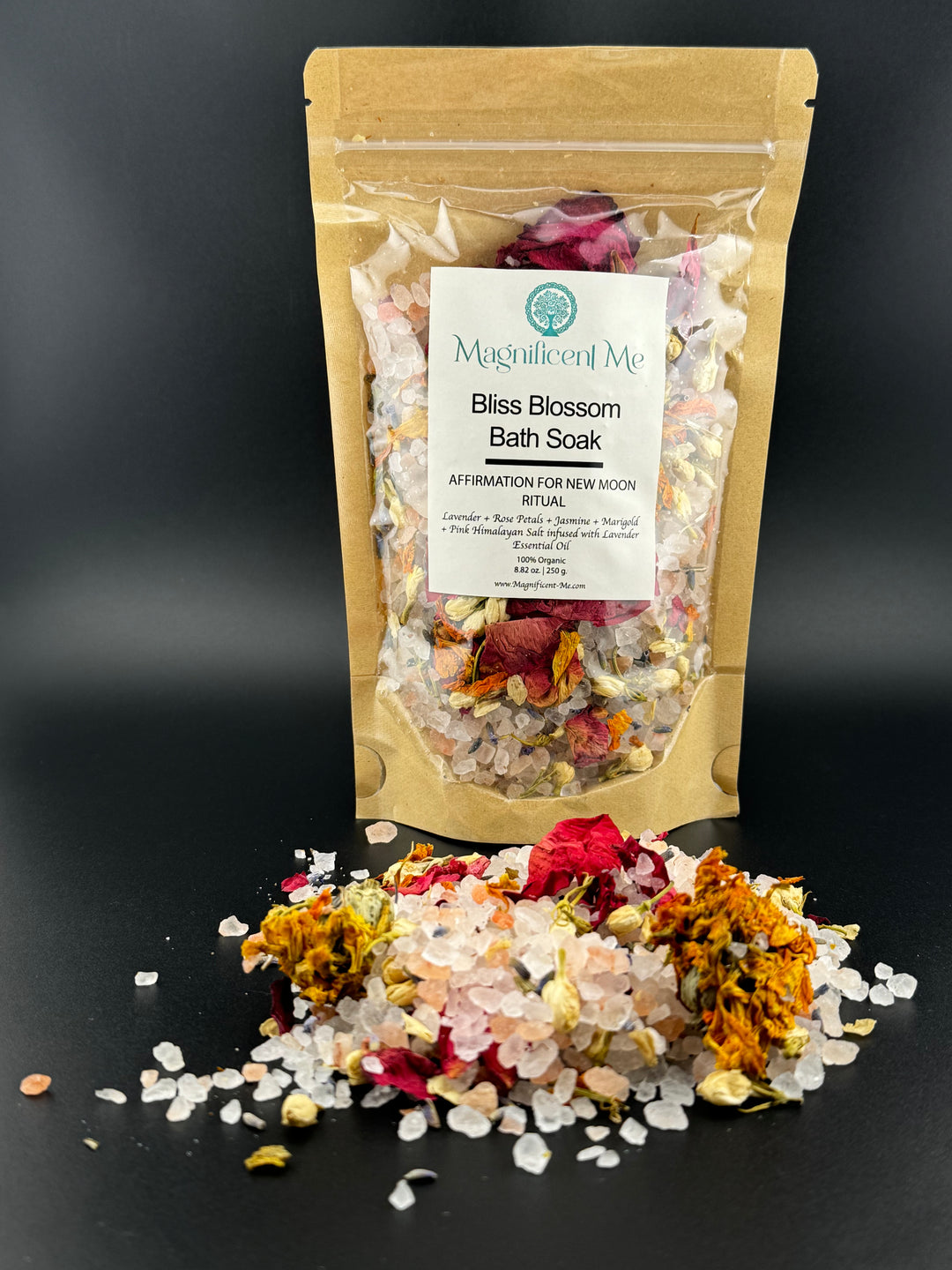 Bliss Blossom Bath Soak - Affirmation for New Moon Ritual