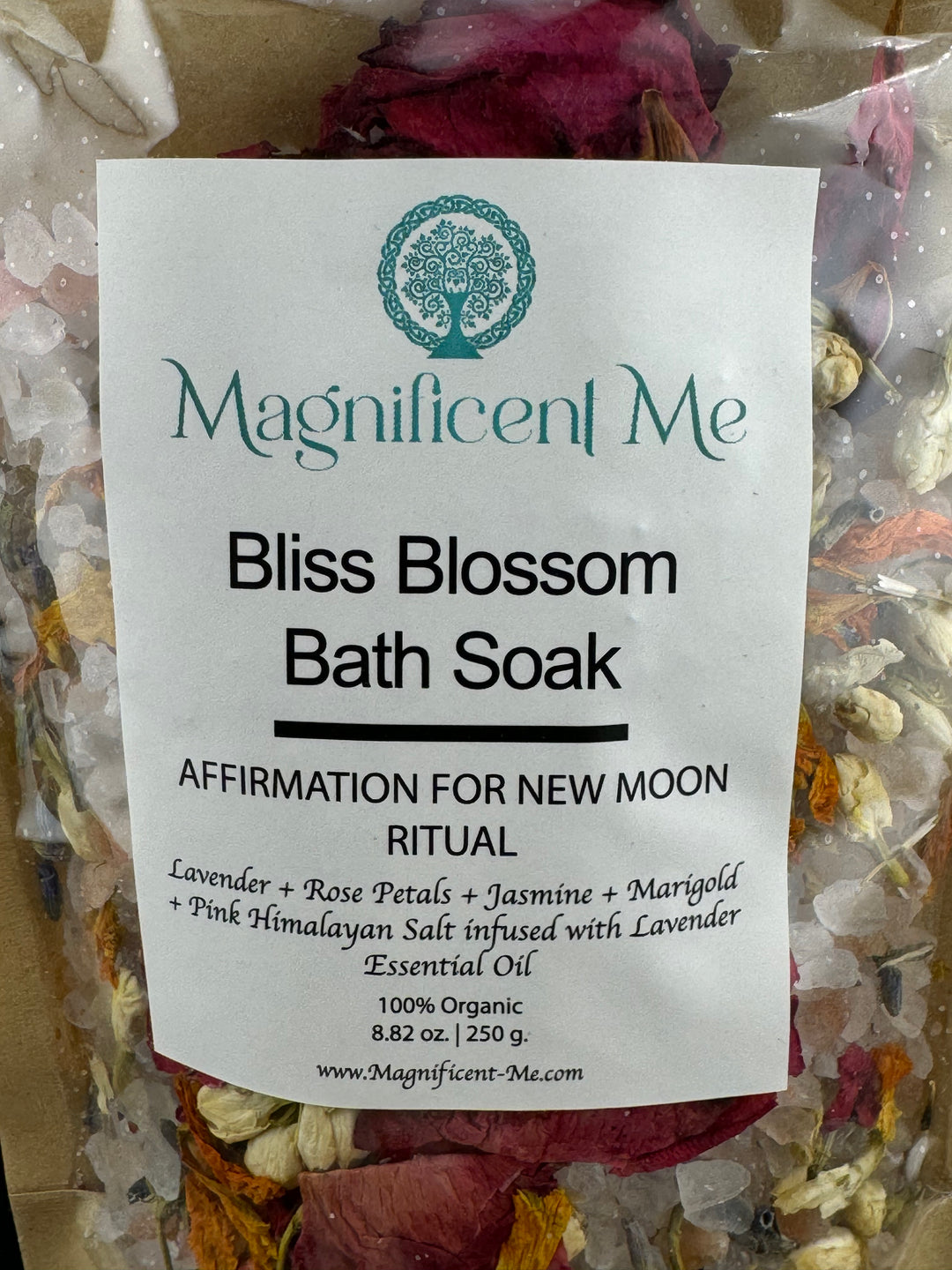 Bliss Blossom Bath Soak - Affirmation for New Moon Ritual