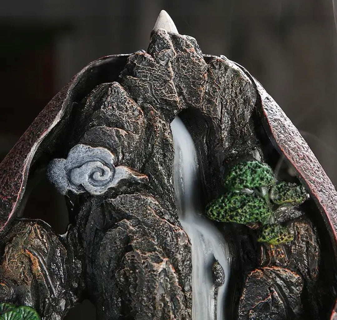 Mountain Backflow Ceramic Incense Burner