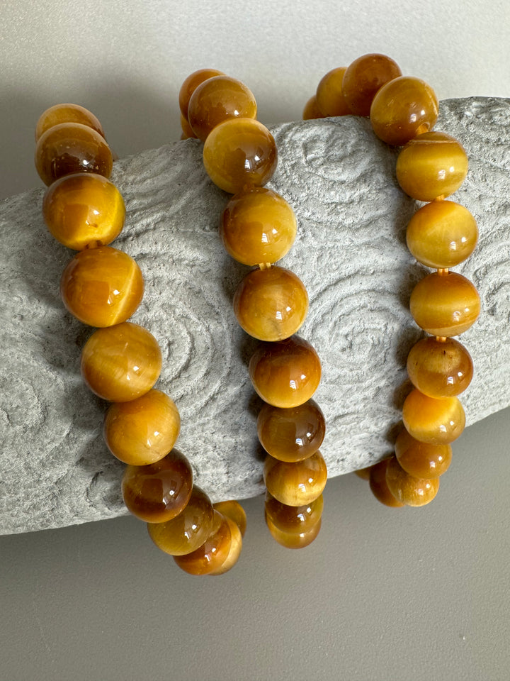 Tiger Eye Genuine Stones Men's Bracelet