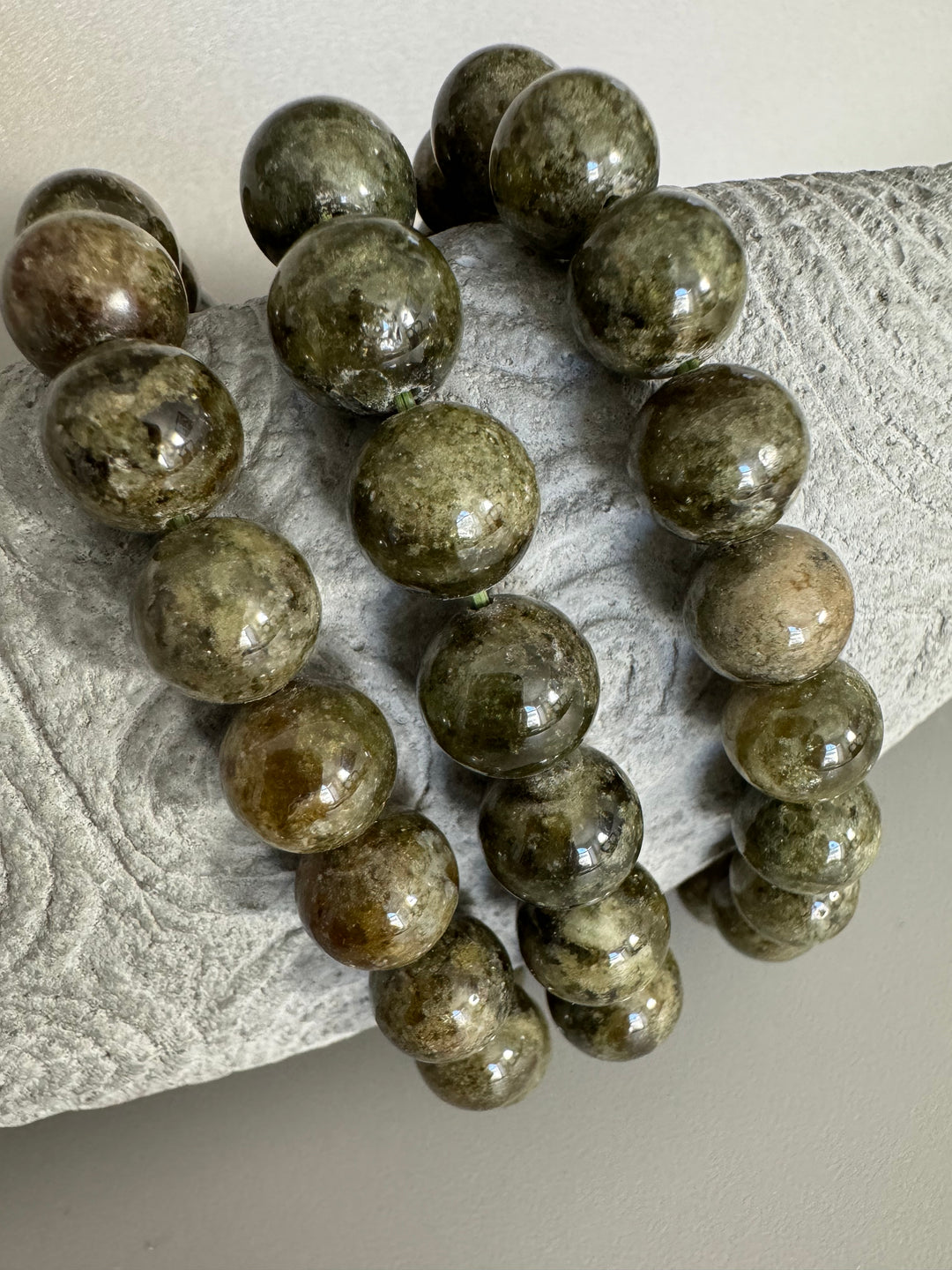 Peridot Genuine Stones Men's Bracelet