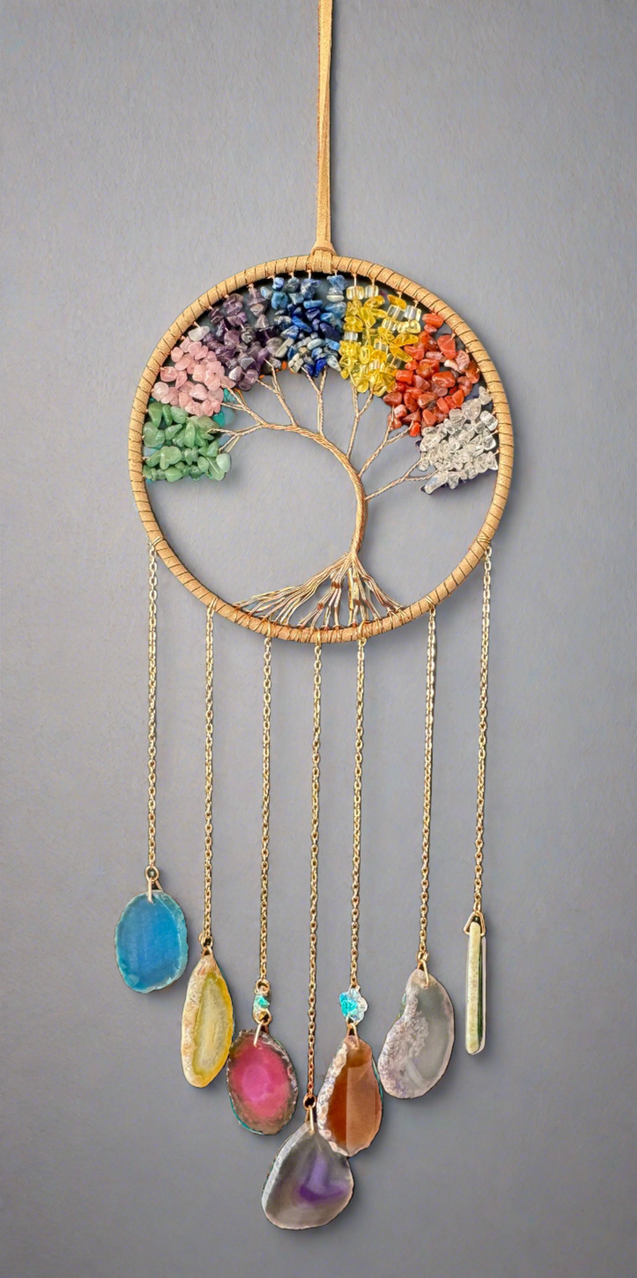 Chakra Harmony - Tree of Life Dream Catcher Wall Decor