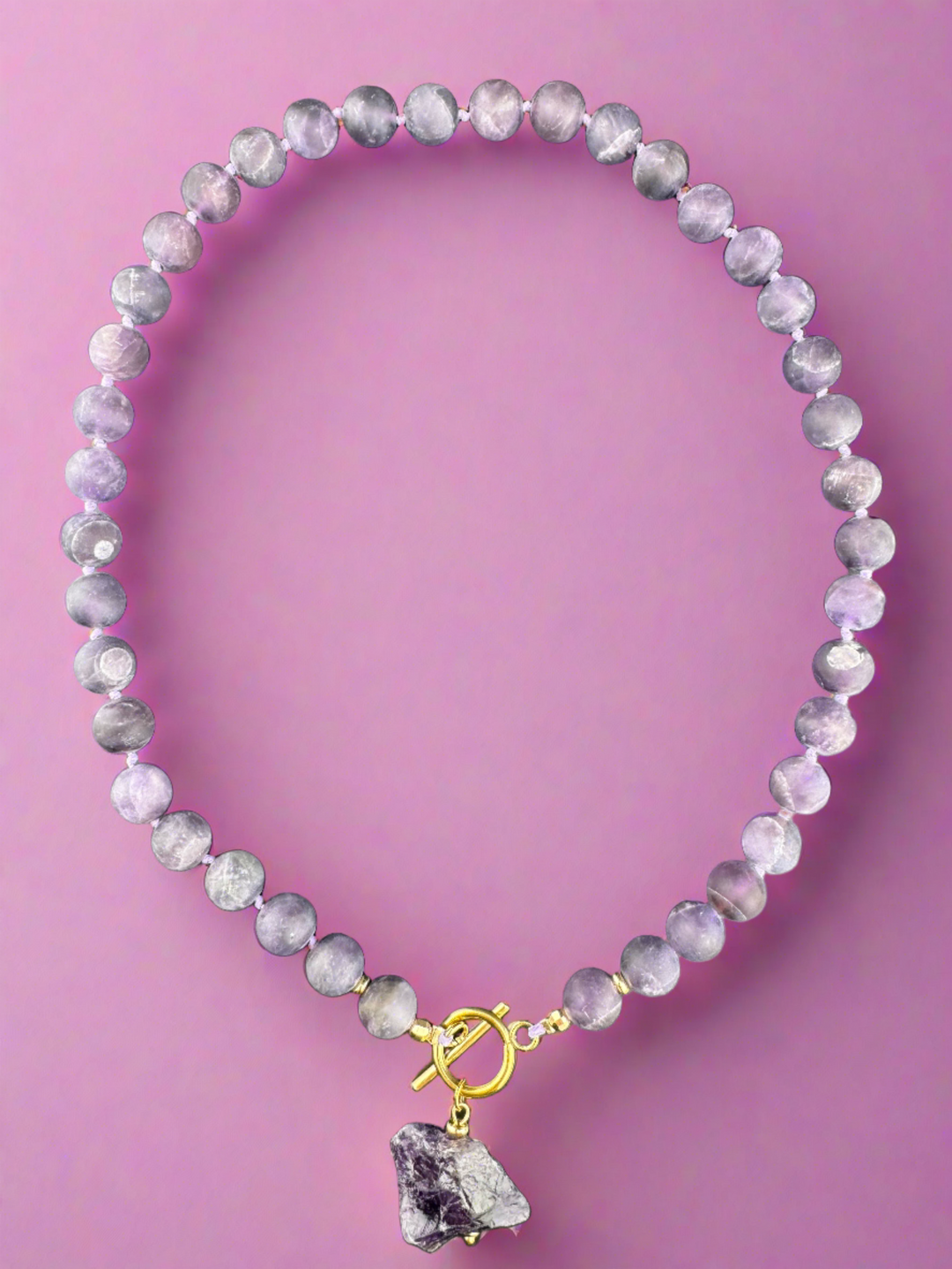 Amethyst Aura - Handcrafted Healing Choker Necklace