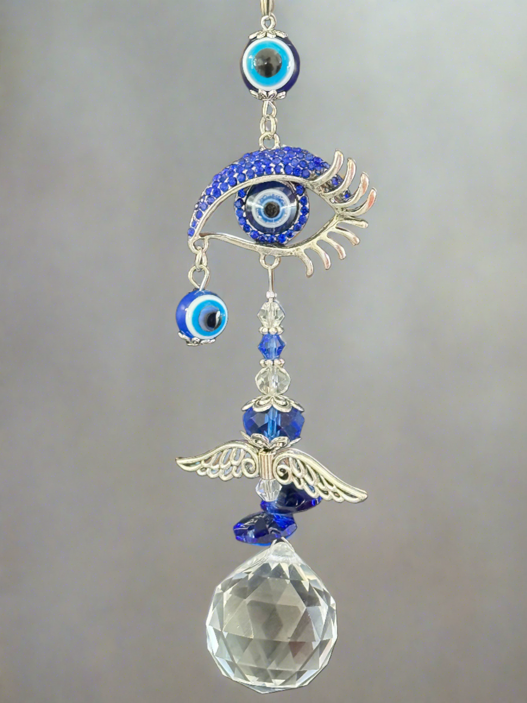 Luminous Tears Evil Eye & Angel Wings Sun Catcher