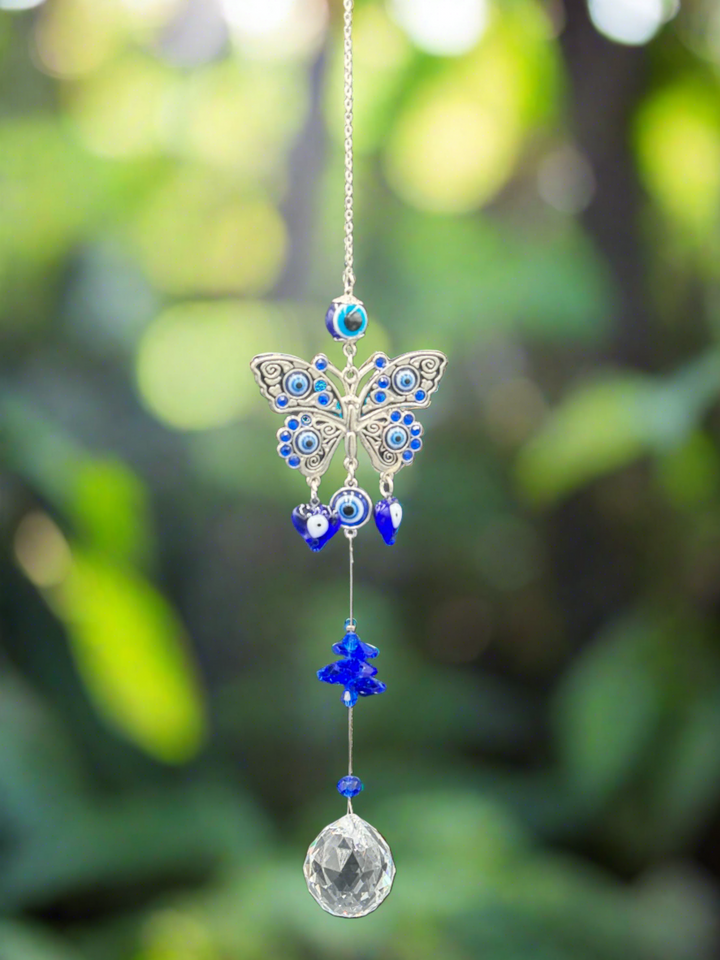 Tranquil Butterfly Crystal Sun Catcher