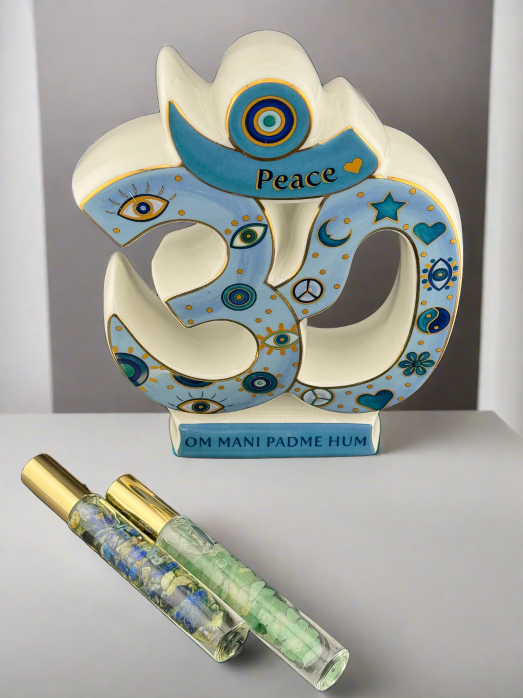 Divine Harmony - Celestial Om Ceramic Sculpture