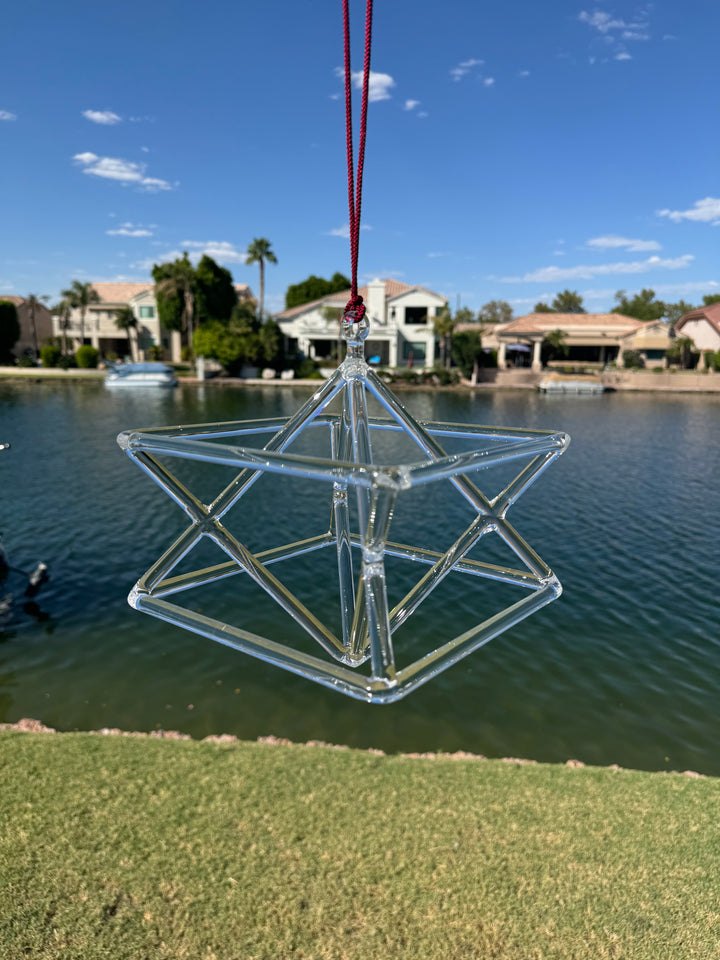 8" Pure Quartz Crystal Merkaba with Free $120 Carrying Case