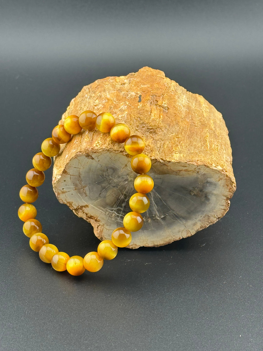 Tiger Eye Genuine Stones Men's Bracelet