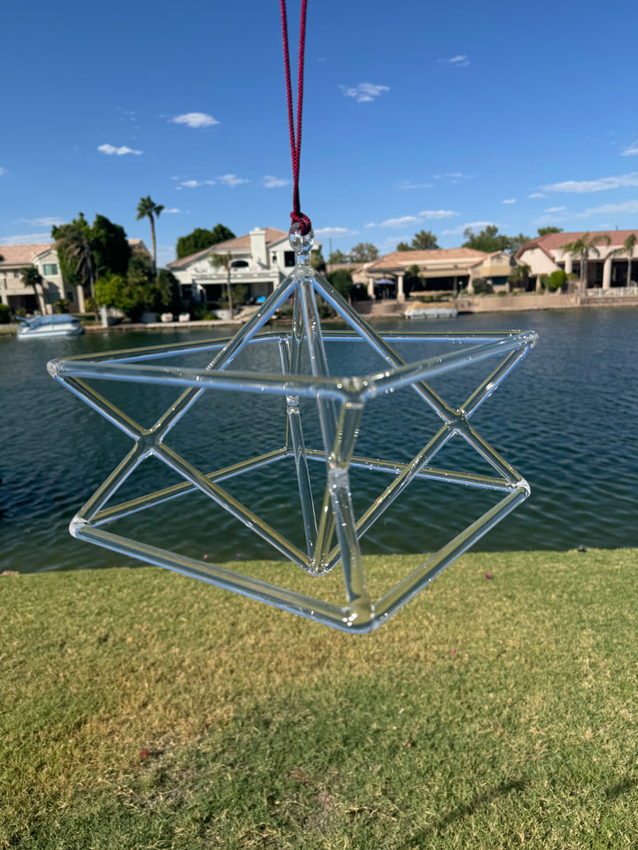 10" Pure Quartz Crystal Merkaba with Free $160 Carrying Case