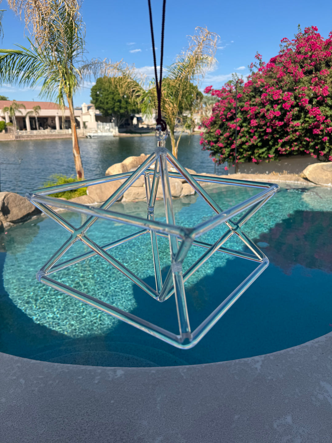 10" Pure Quartz Crystal Merkaba with Free $160 Carrying Case