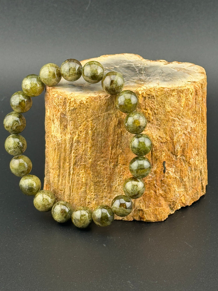 Peridot Genuine Stones Men's Bracelet