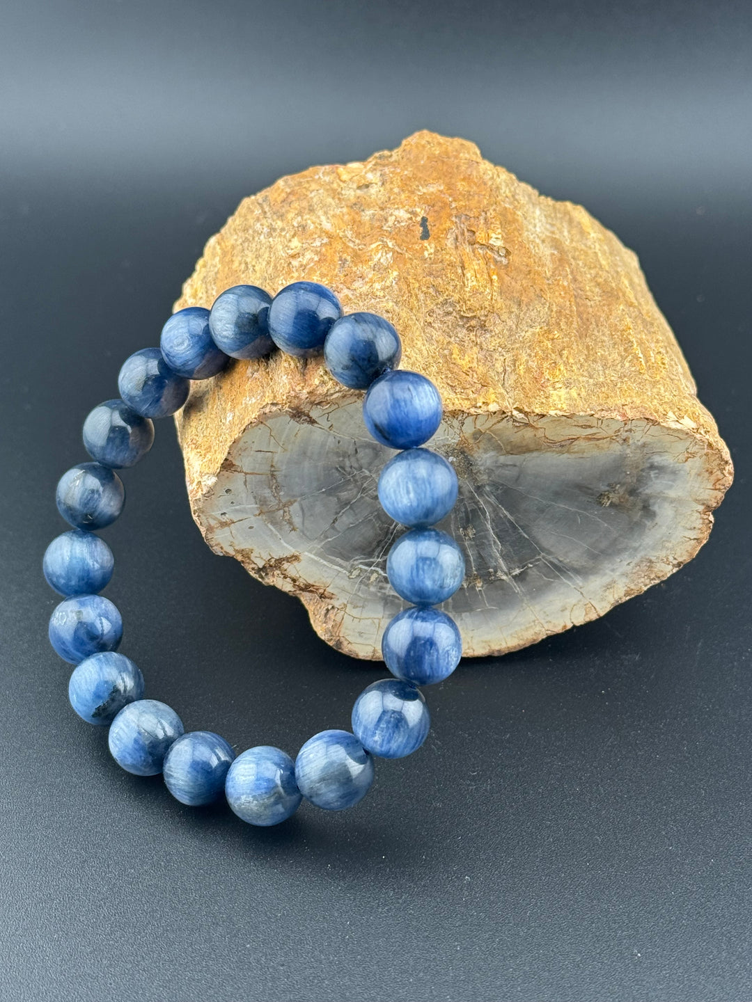 Kyanite Genuine Stones Men's Bracelet