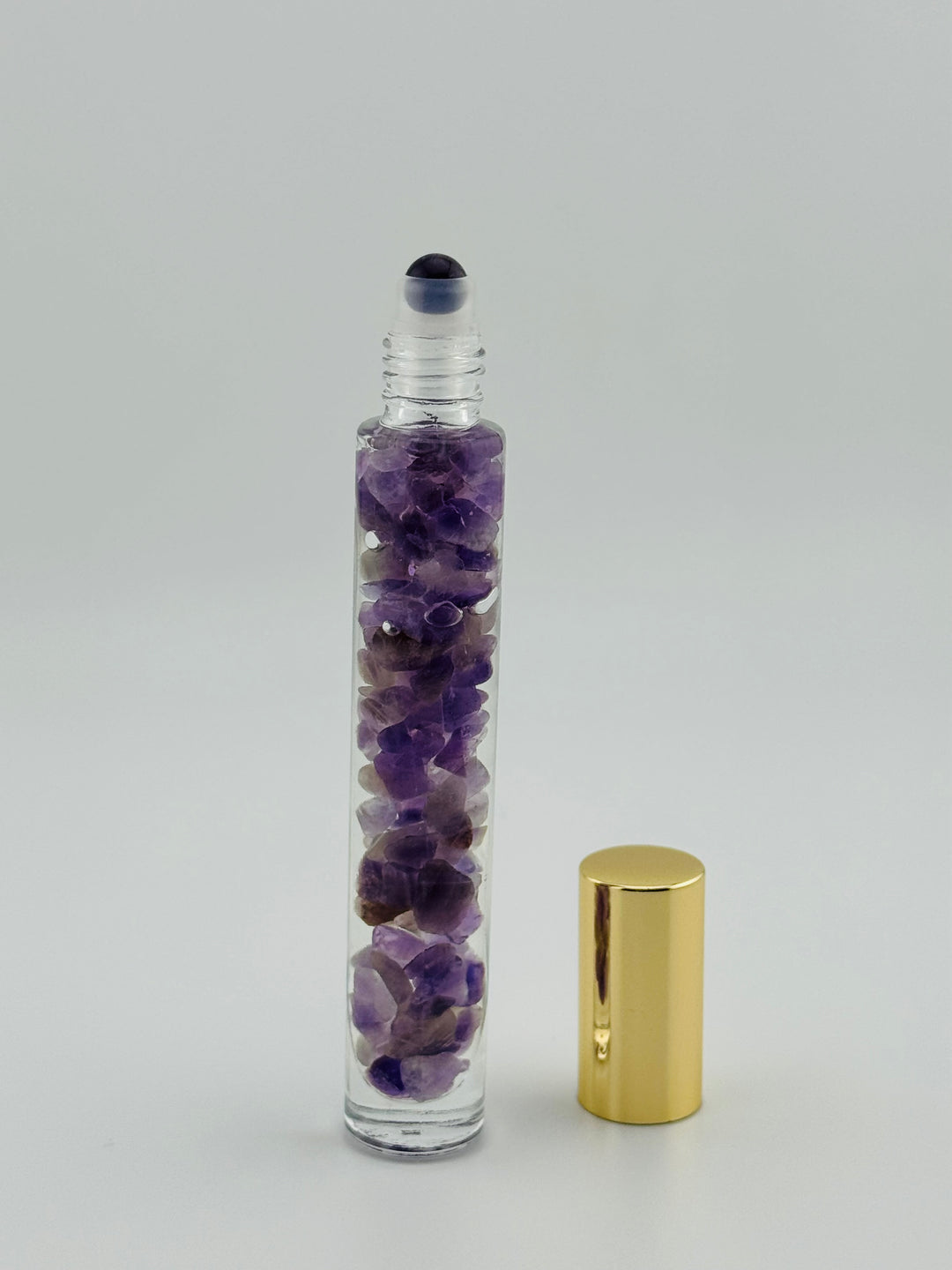 Amethyst Serenity - Rose Infused Crystal Roll-On (Crown Chakra)