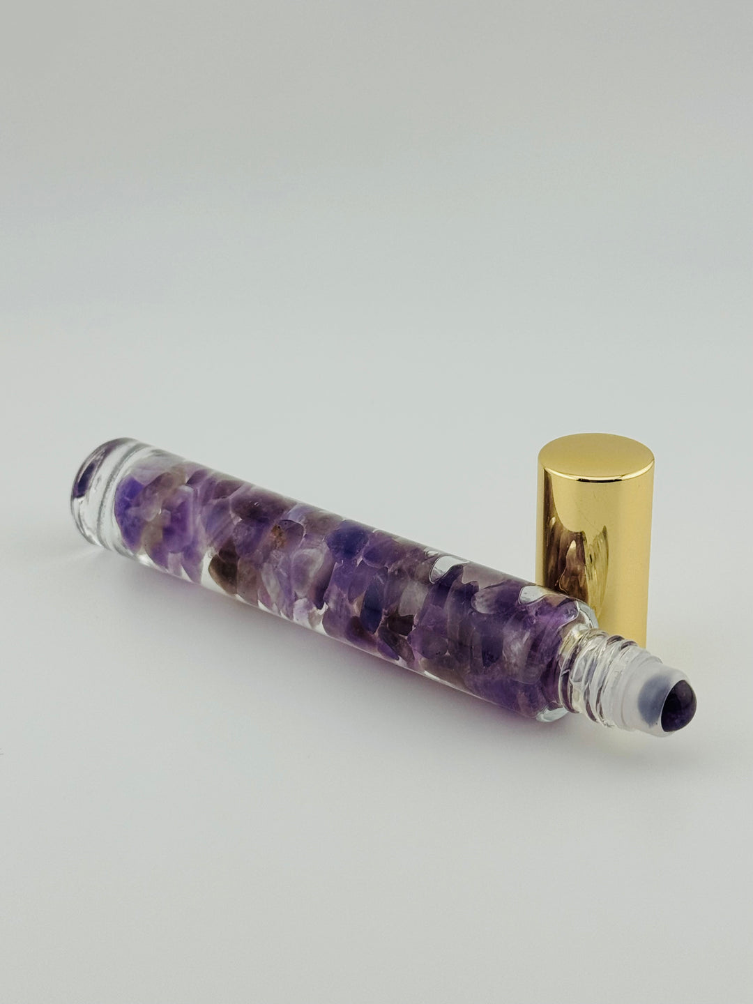 Amethyst Serenity - Rose Infused Crystal Roll-On (Crown Chakra)