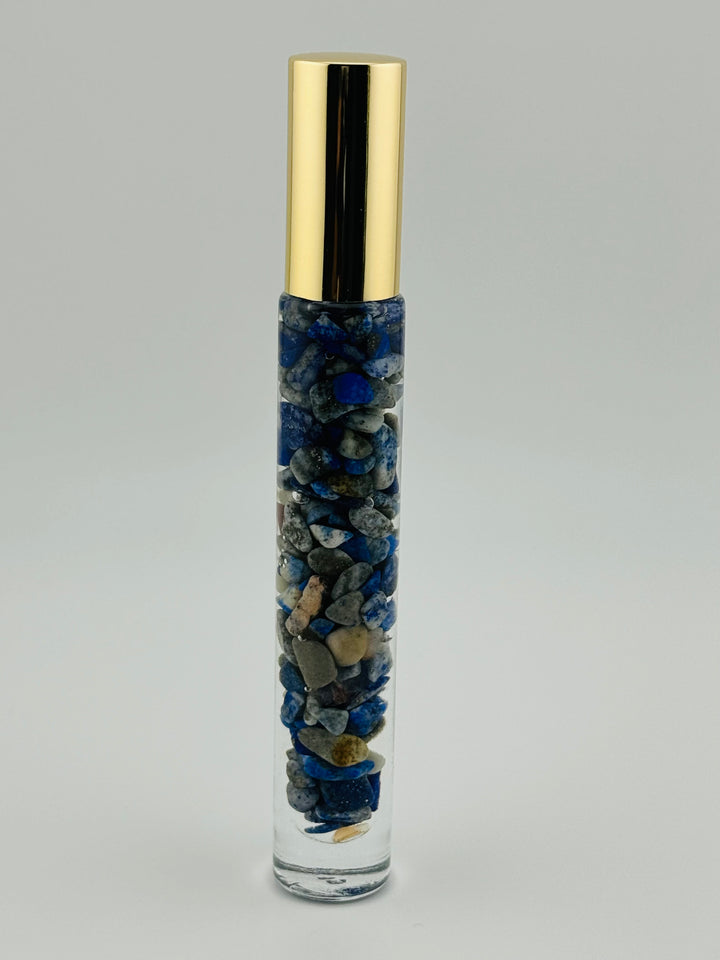 Lapis Lazuli Illumination - Clary Sage Infused Crystal Roll-On (3rd Eye Chakra)