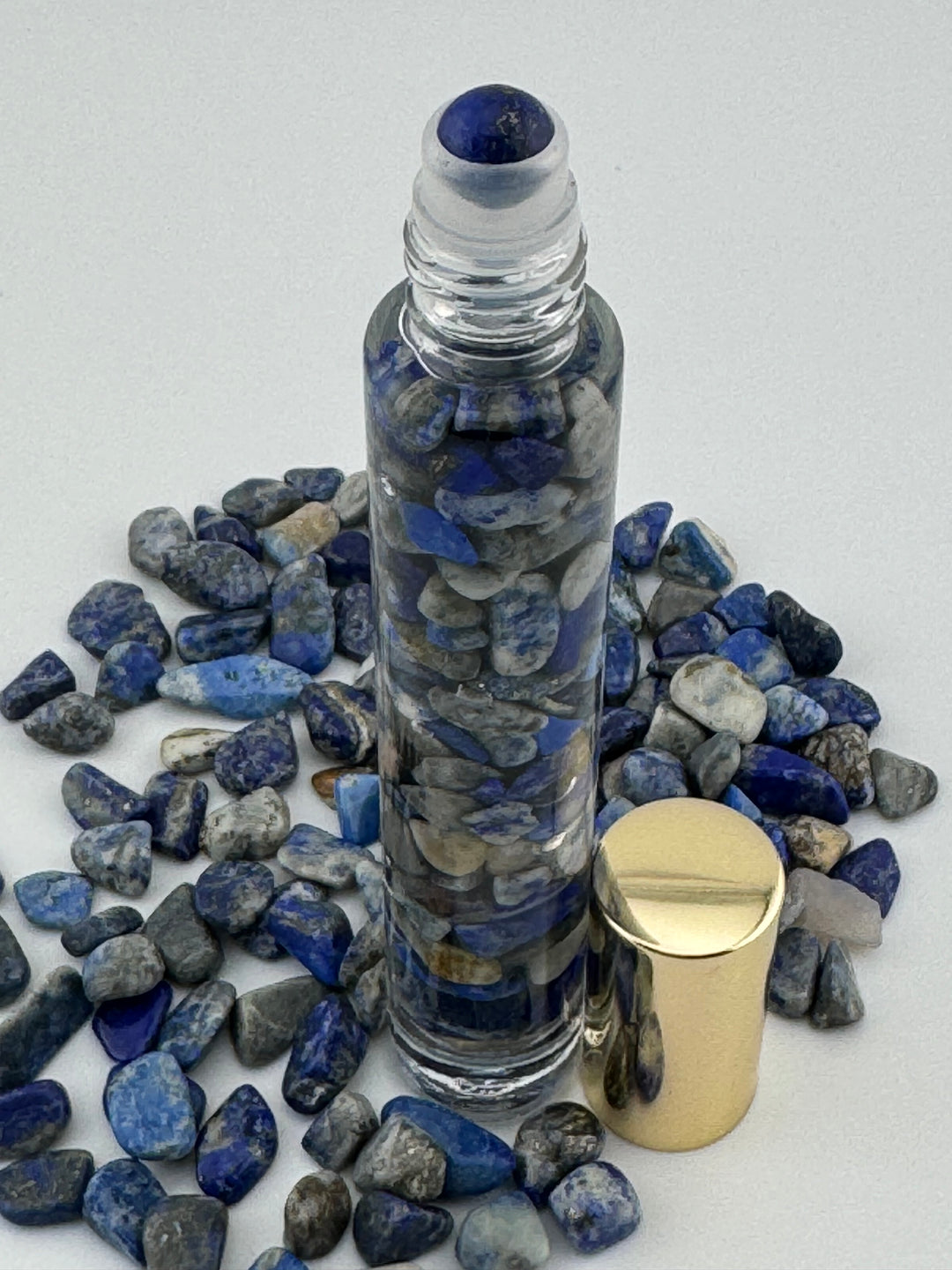 Lapis Lazuli Illumination - Clary Sage Infused Crystal Roll-On (3rd Eye Chakra)