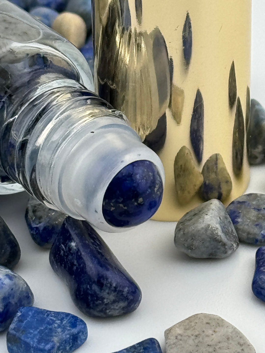 Lapis Lazuli Illumination - Clary Sage Infused Crystal Roll-On (3rd Eye Chakra)