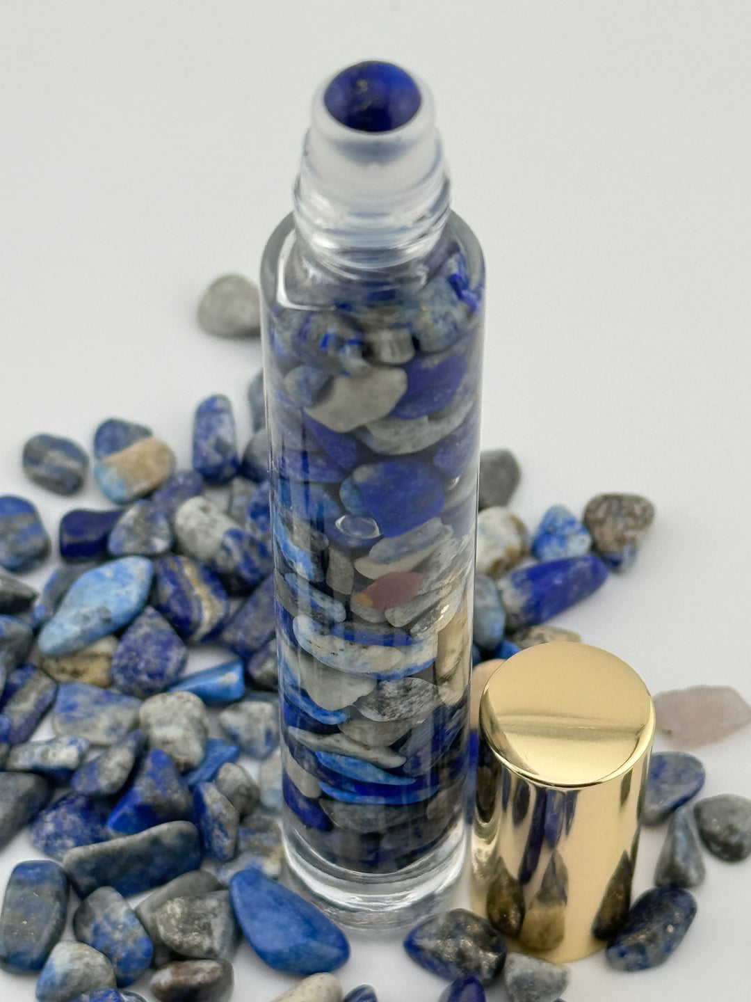 Lapis Lazuli Illumination - Clary Sage Infused Crystal Roll-On (3rd Eye Chakra)