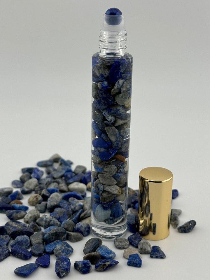 Lapis Lazuli Illumination - Clary Sage Infused Crystal Roll-On (3rd Eye Chakra)