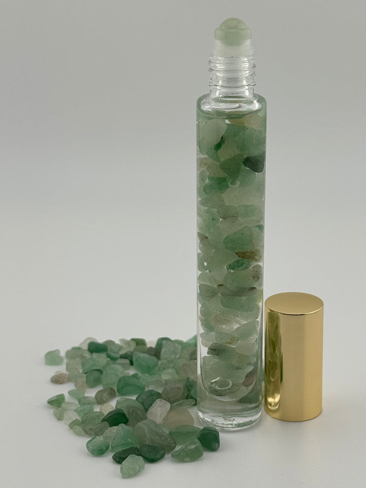 Green Aventurine Revive - Eucalyptus Infused Crystal Roll-On (Heart Chakra)