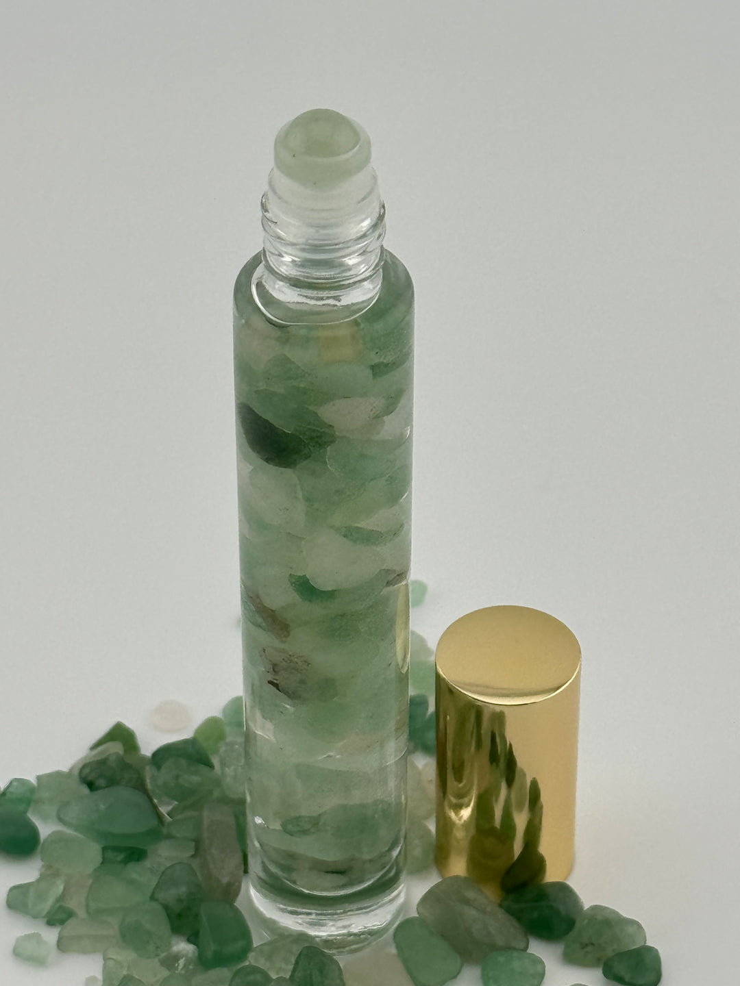 Green Aventurine Revive - Eucalyptus Infused Crystal Roll-On (Heart Chakra)