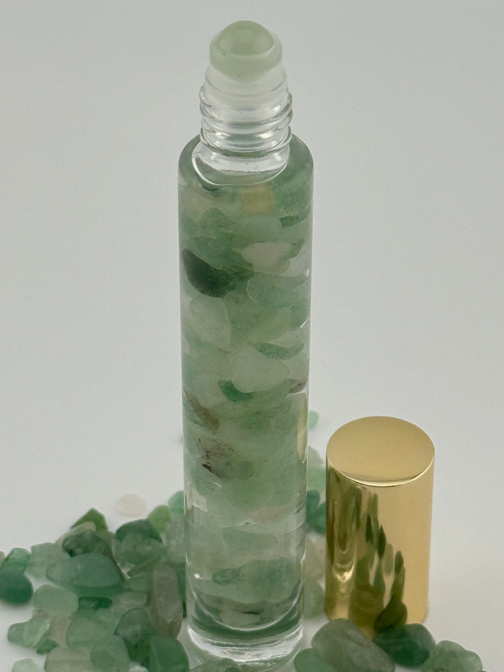 Green Aventurine Revive - Eucalyptus Infused Crystal Roll-On (Heart Chakra)