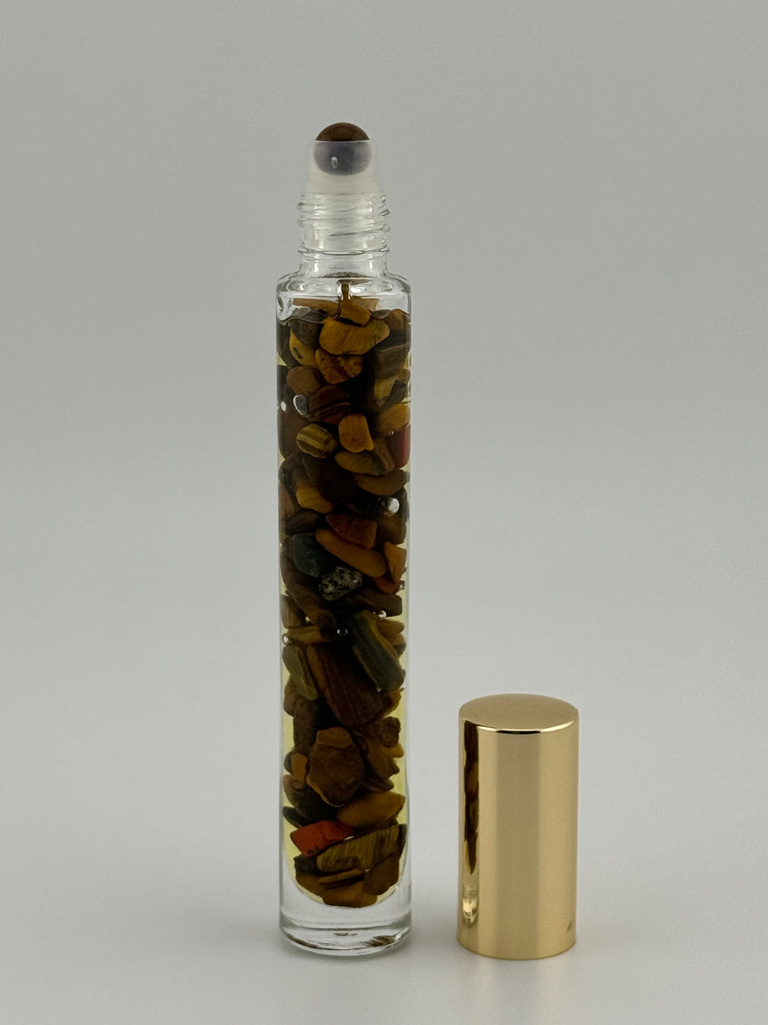 Tiger's Eye Harmony - Patchouli Infused Crystal Roll-On (Sacral Chakra)