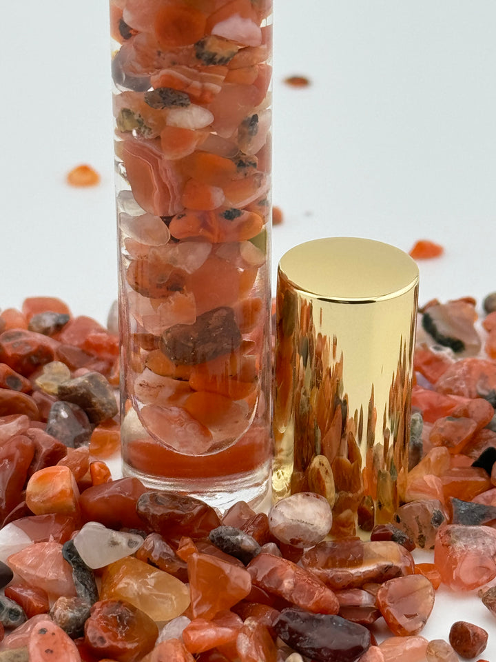 Red Jasper Vitality - Ylang Ylang Infused Crystal Roll-On (Root Chakra)