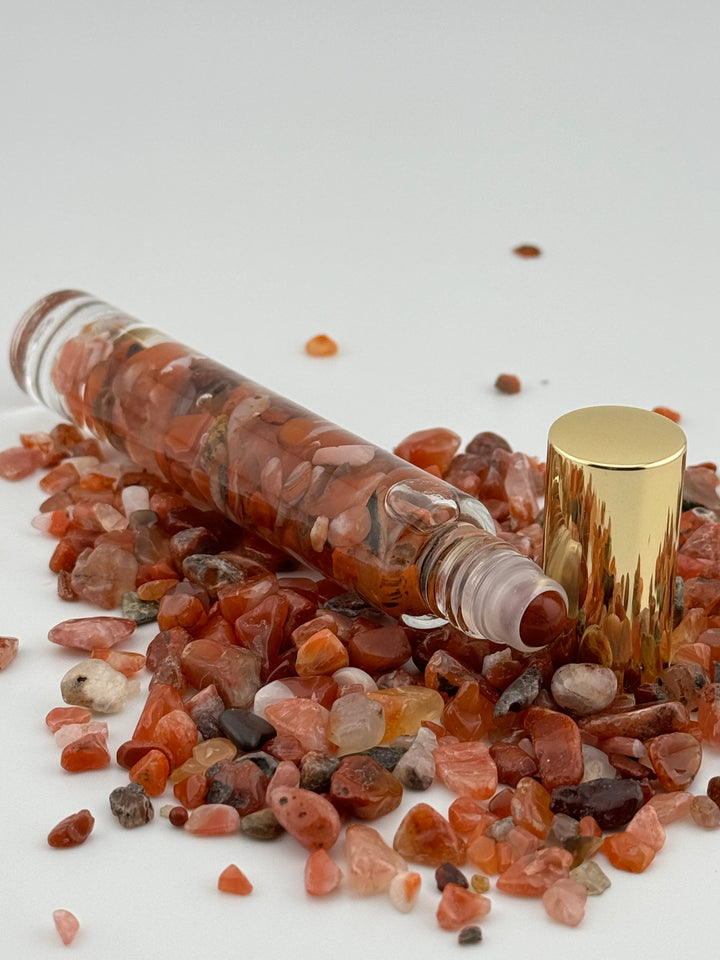 Red Jasper Vitality - Ylang Ylang Infused Crystal Roll-On (Root Chakra)