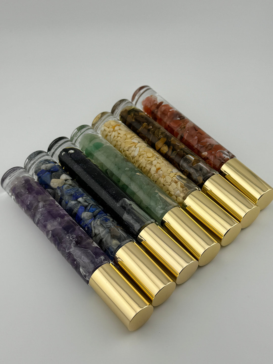 Chakra Balance - Seven Crystal Infused Roll-On Essential Oil Set (7 chakras)