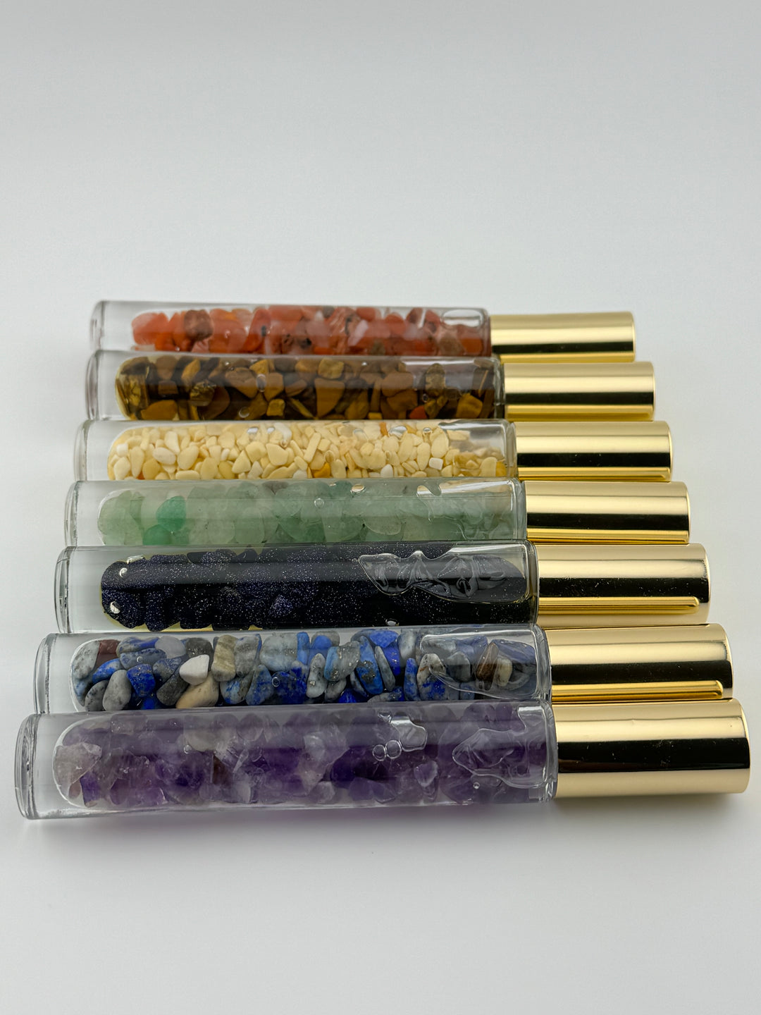 Chakra Balance - Seven Crystal Infused Roll-On Essential Oil Set (7 chakras)