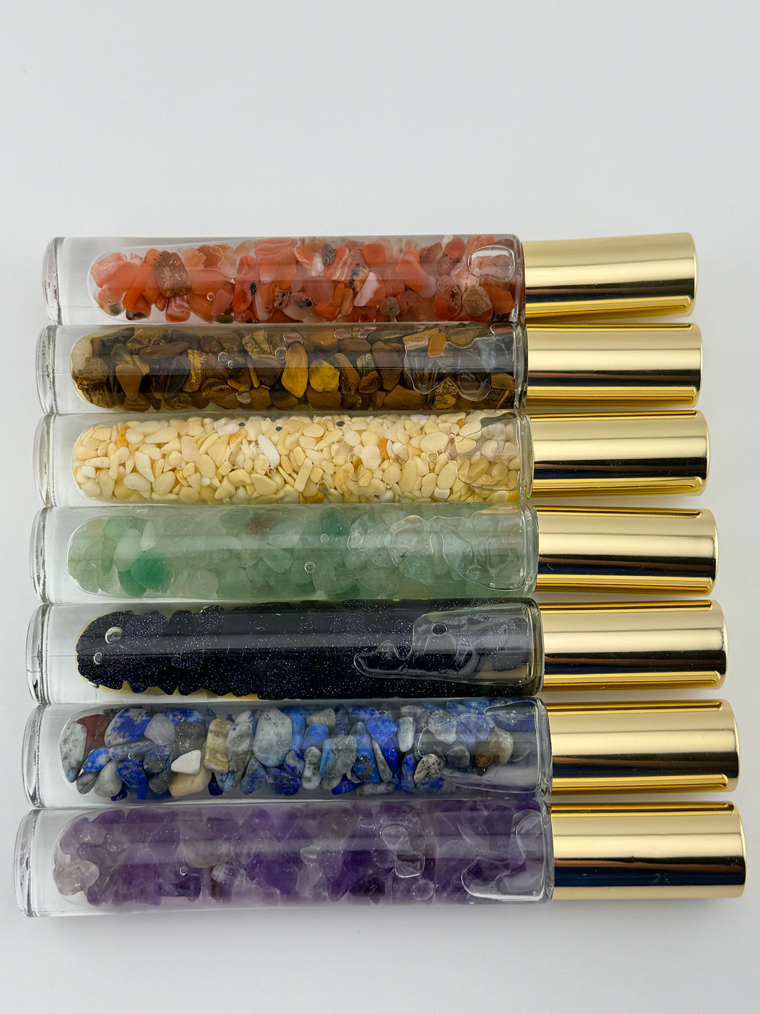 Chakra Balance - Seven Crystal Infused Roll-On Essential Oil Set (7 chakras)