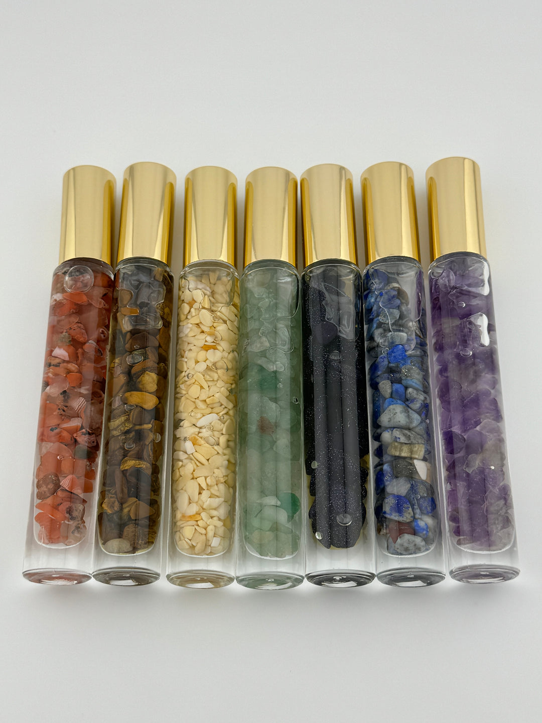 Chakra Balance - Seven Crystal Infused Roll-On Essential Oil Set (7 chakras)