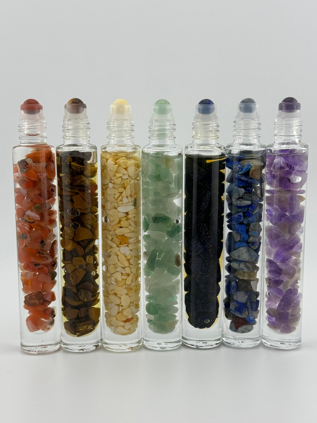 Chakra Balance - Seven Crystal Infused Roll-On Essential Oil Set (7 chakras)