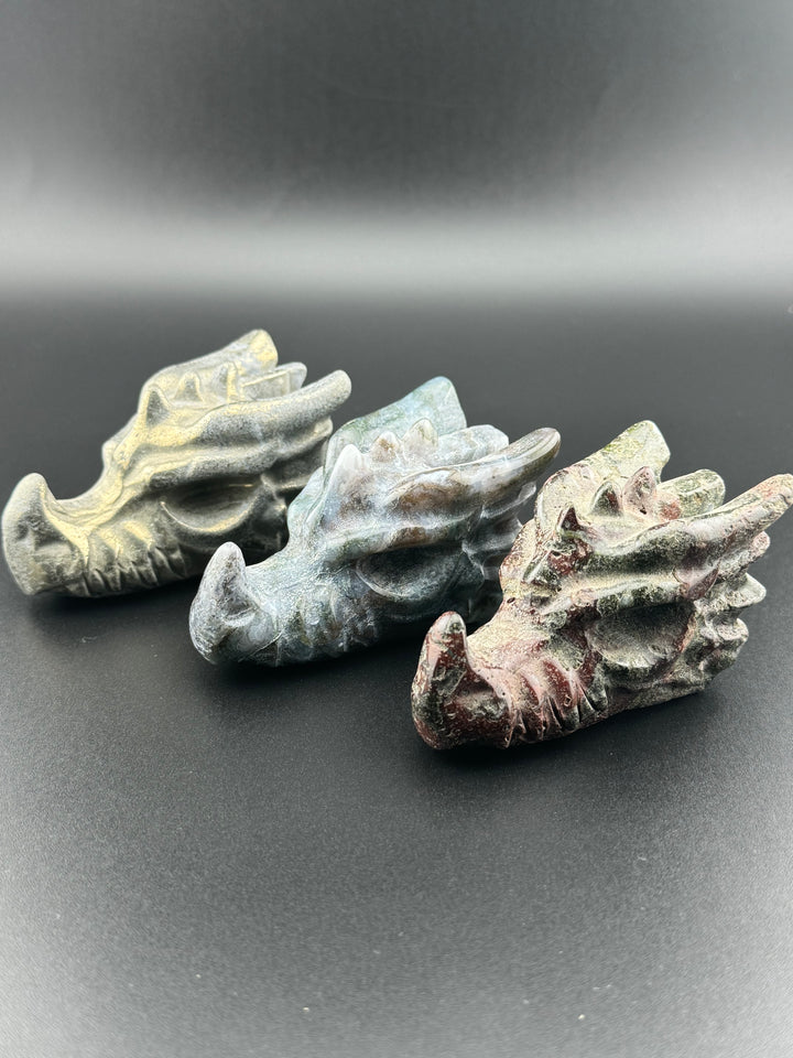 Eternal Dragon Blessing - Dragon Head Statues