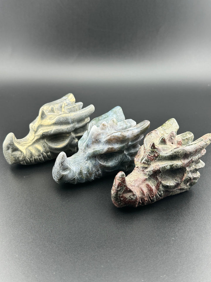 Eternal Dragon Blessing - Dragon Head Statues