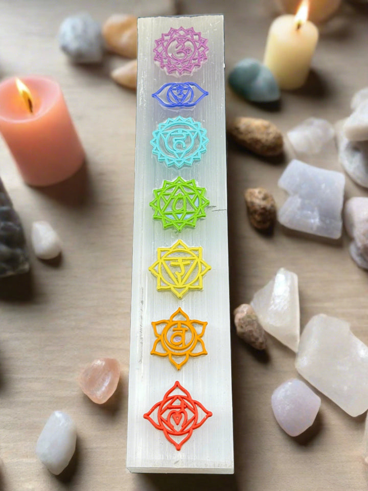 Chakra Harmony Selenite wand